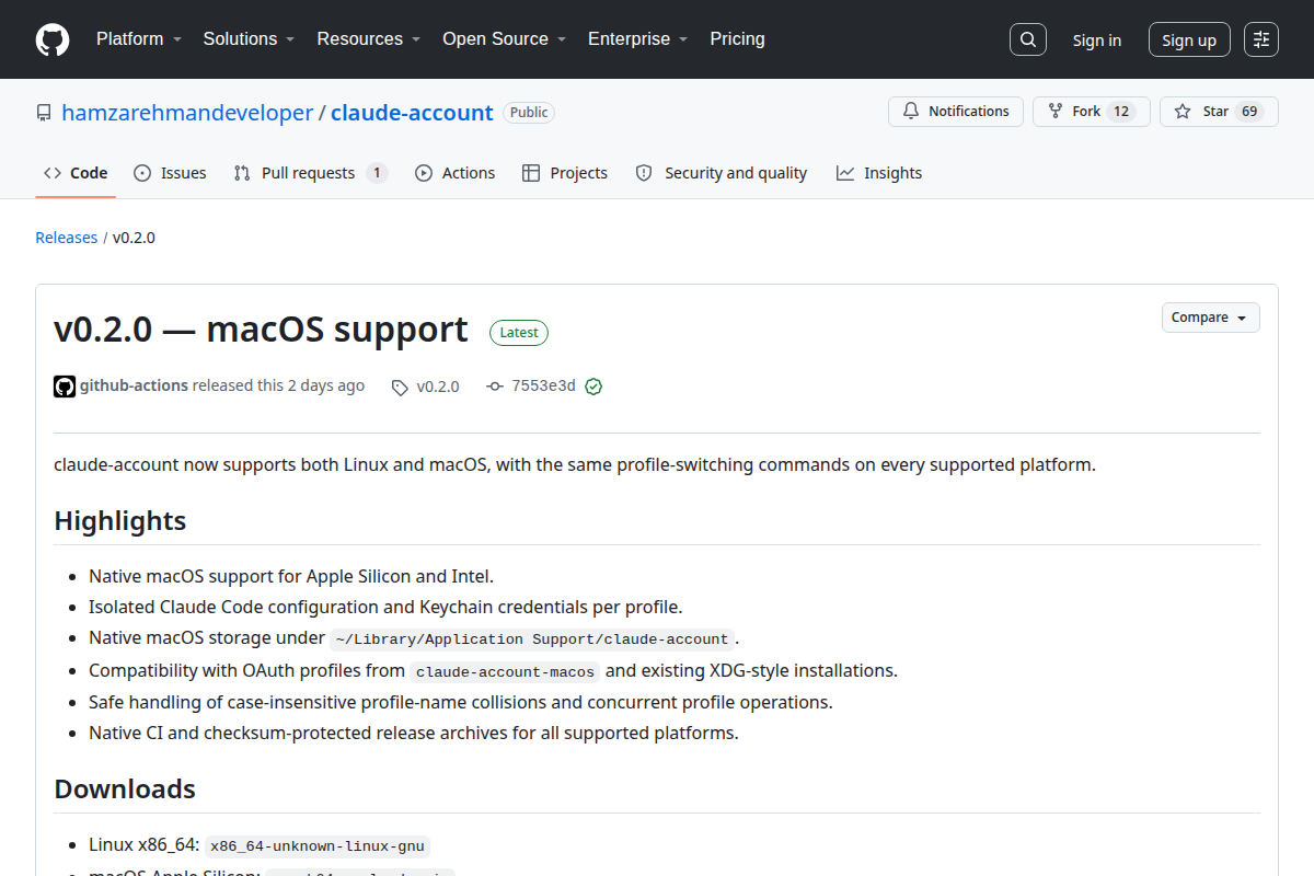 claude-account v0.2.0 screenshot