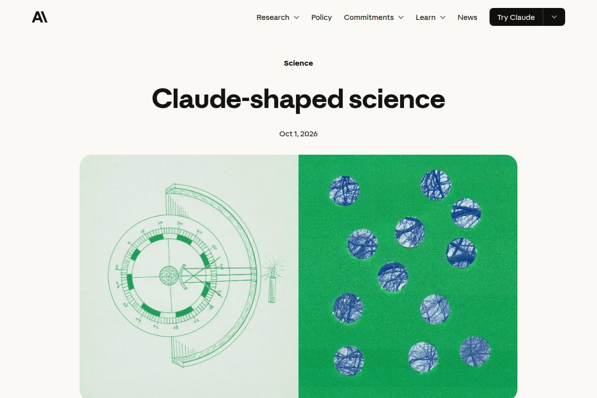 Claude-shaped science thumbnail