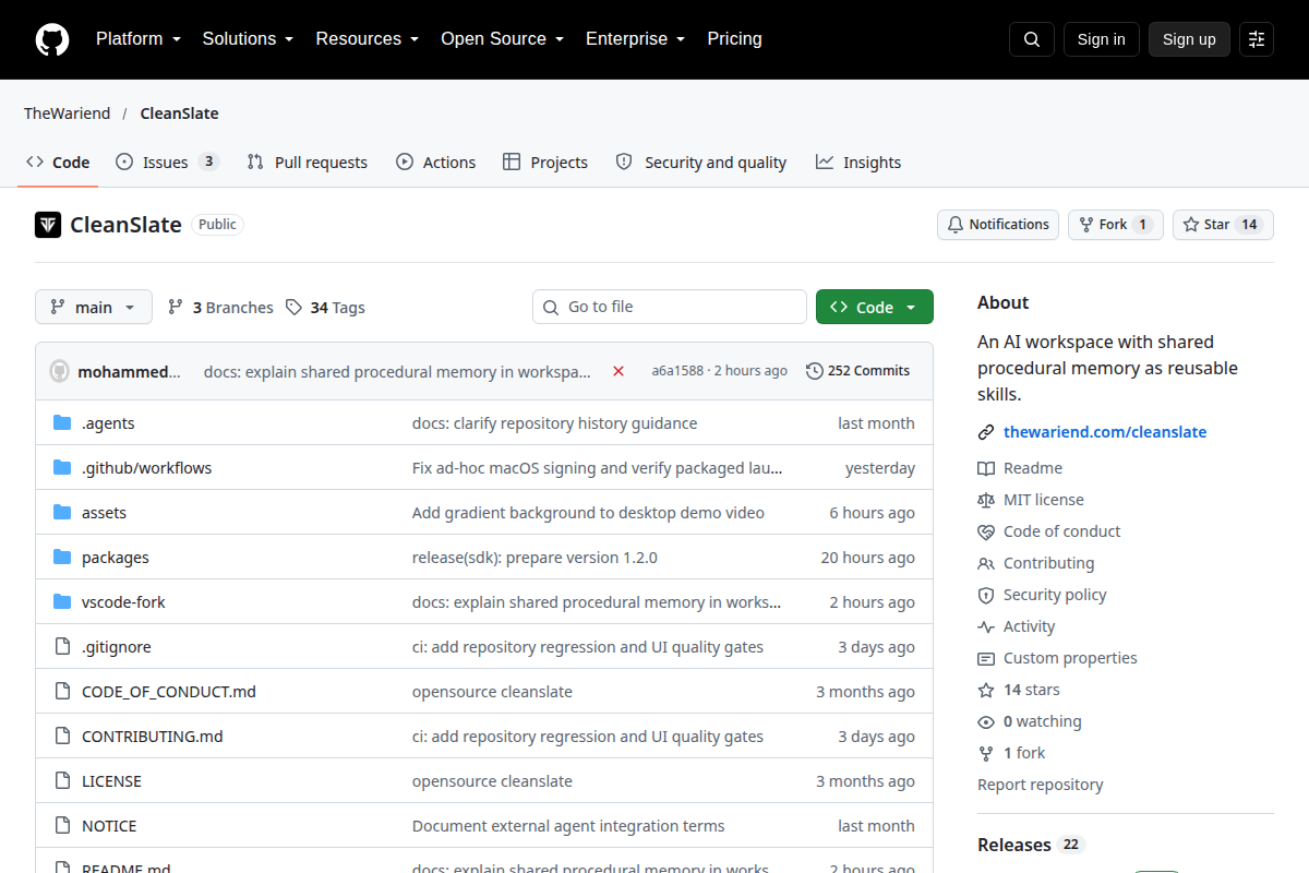 CleanSlate screenshot
