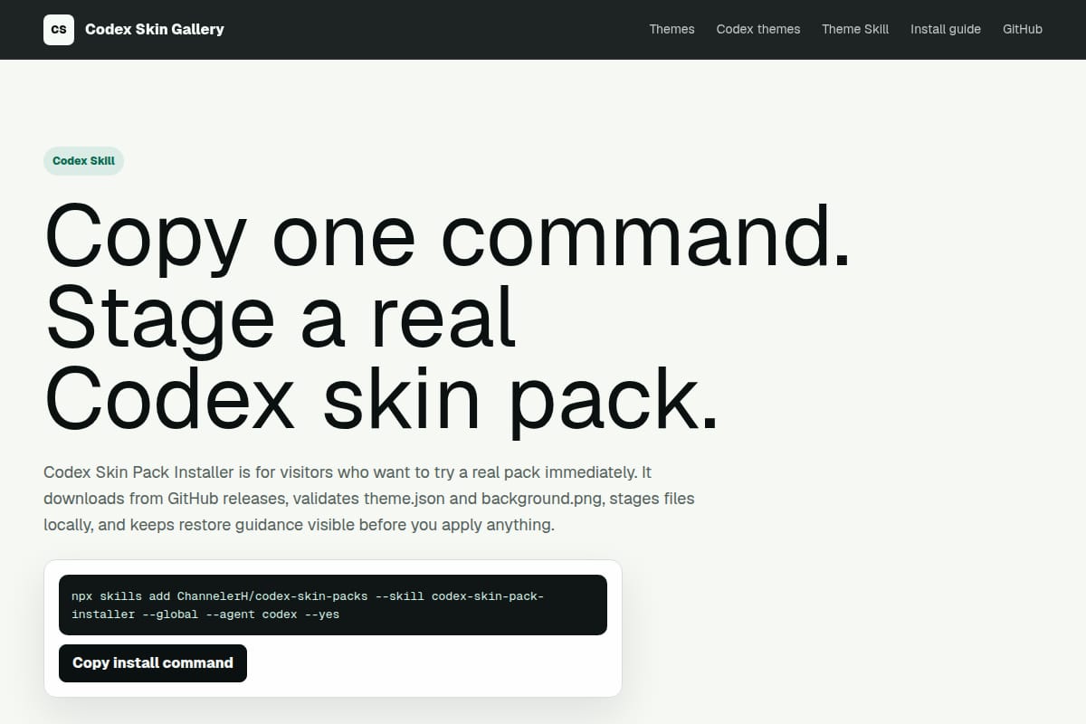 Codex Skin Pack Installer thumbnail