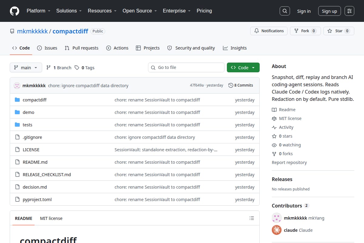 compactdiff screenshot