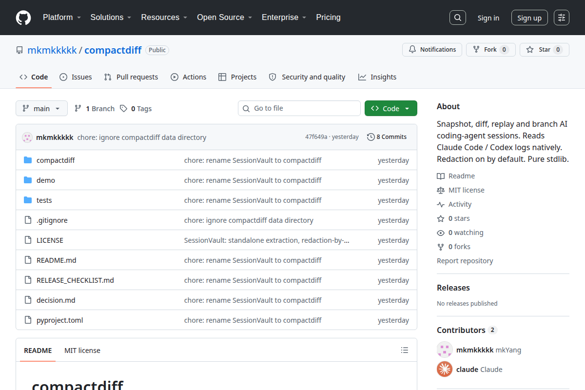 compactdiff screenshot