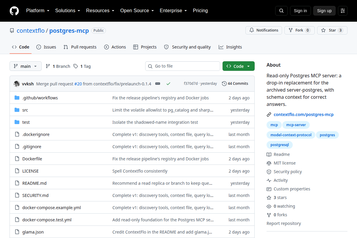 contextflo/postgres-mcp screenshot