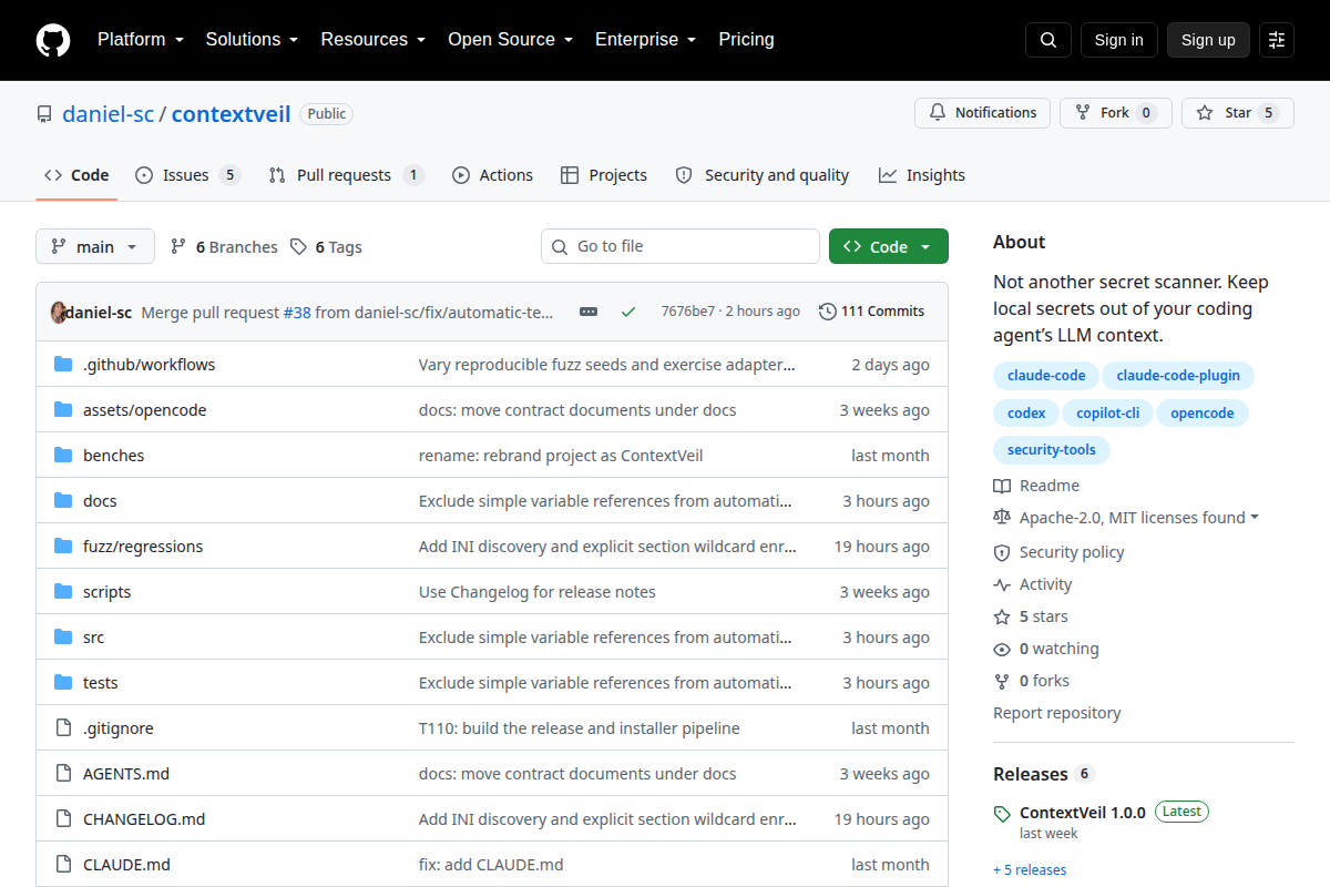 ContextVeil screenshot