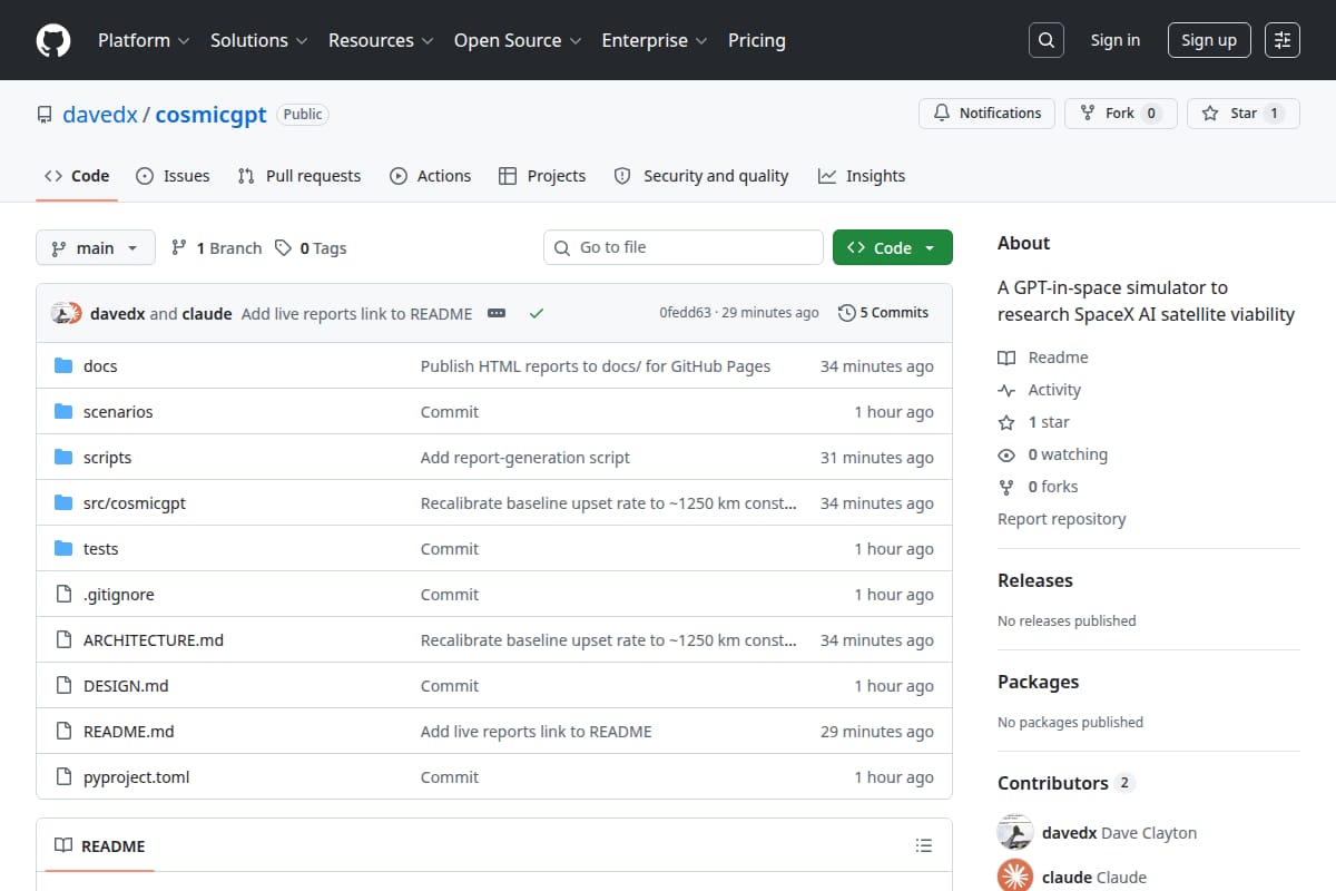 CosmicGPT screenshot