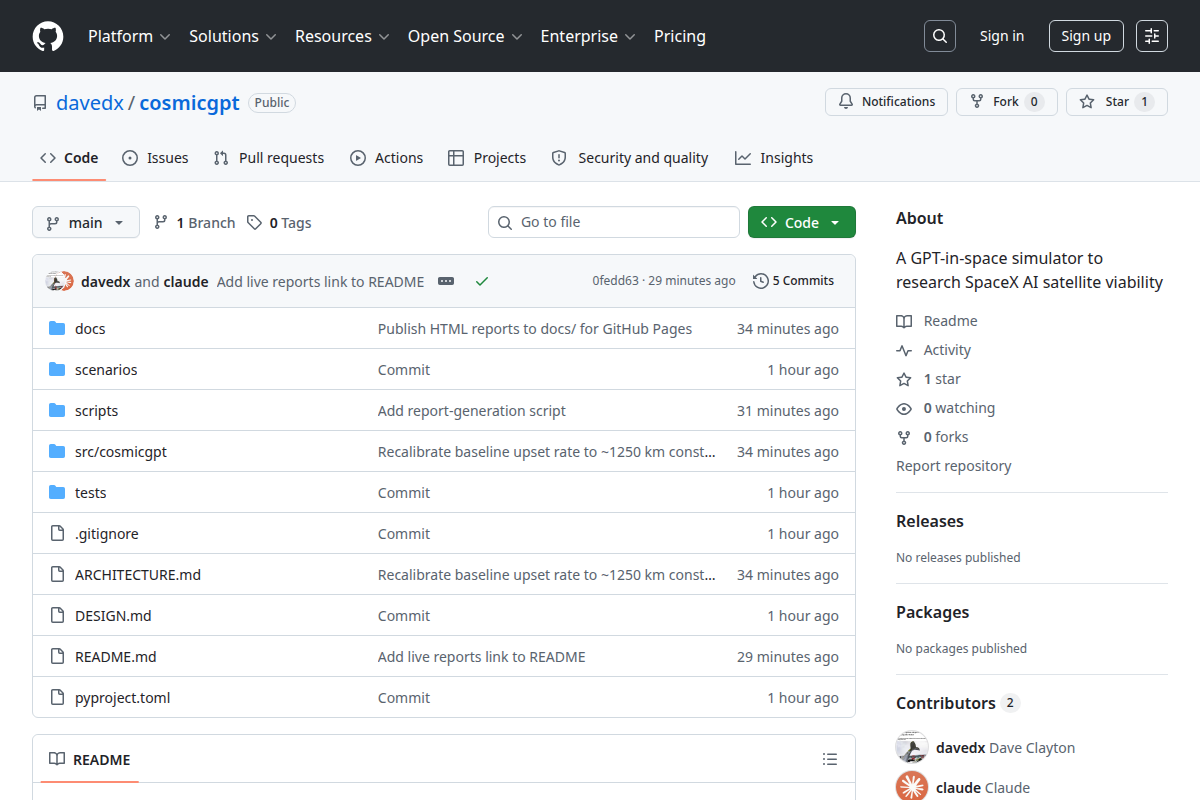 CosmicGPT screenshot