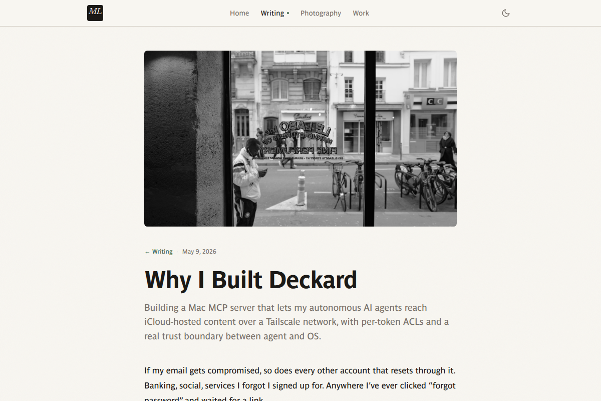 Deckard screenshot