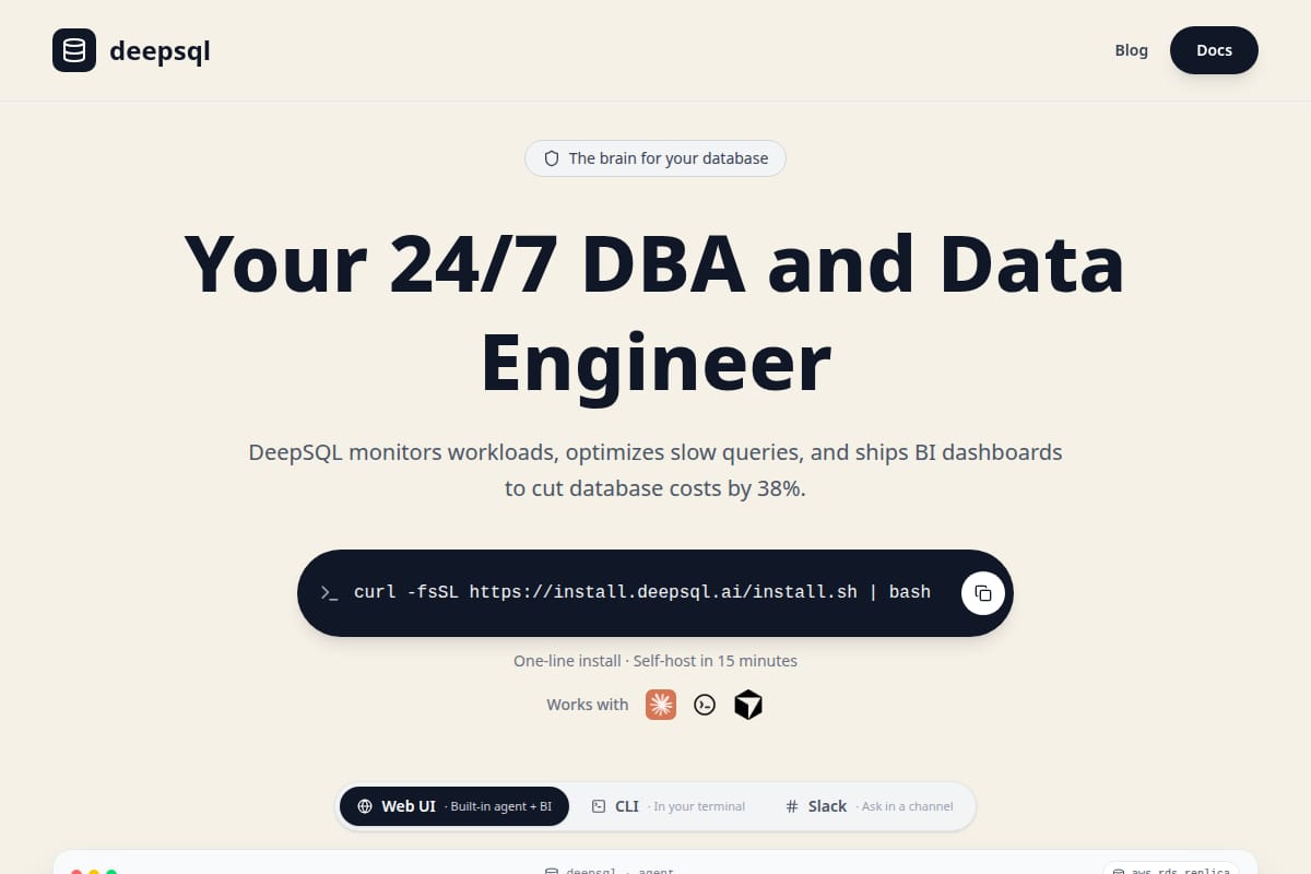 DeepSQL screenshot