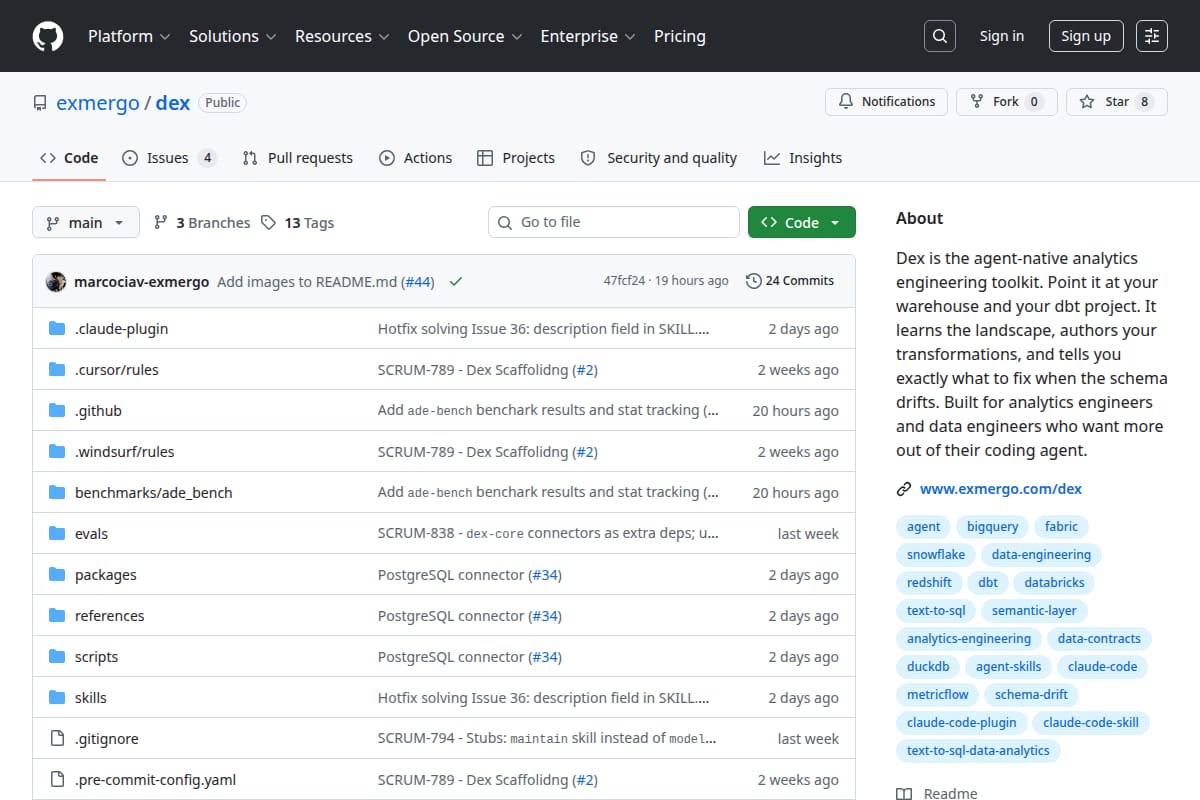 Dex screenshot