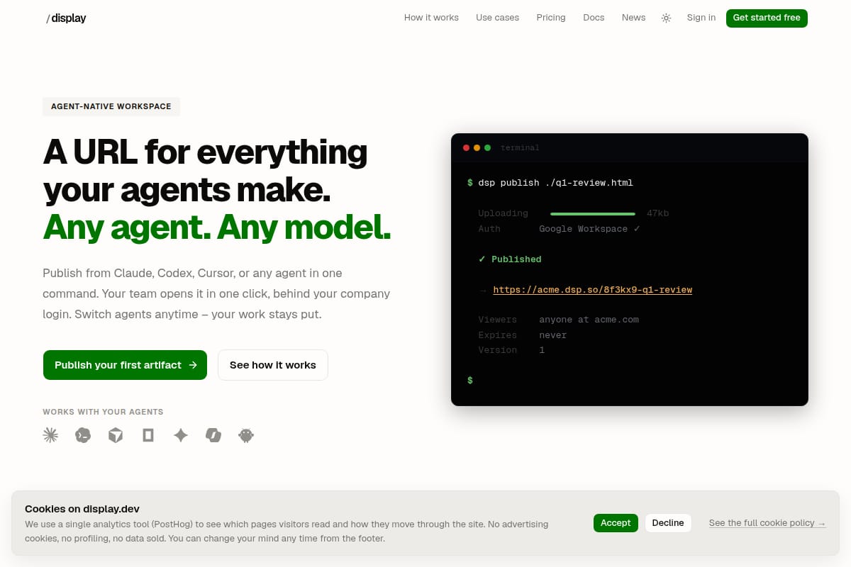 Display.dev screenshot