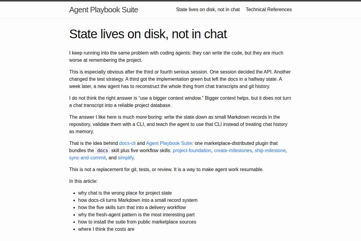 docs-cli / Agent Playbook Suite thumbnail
