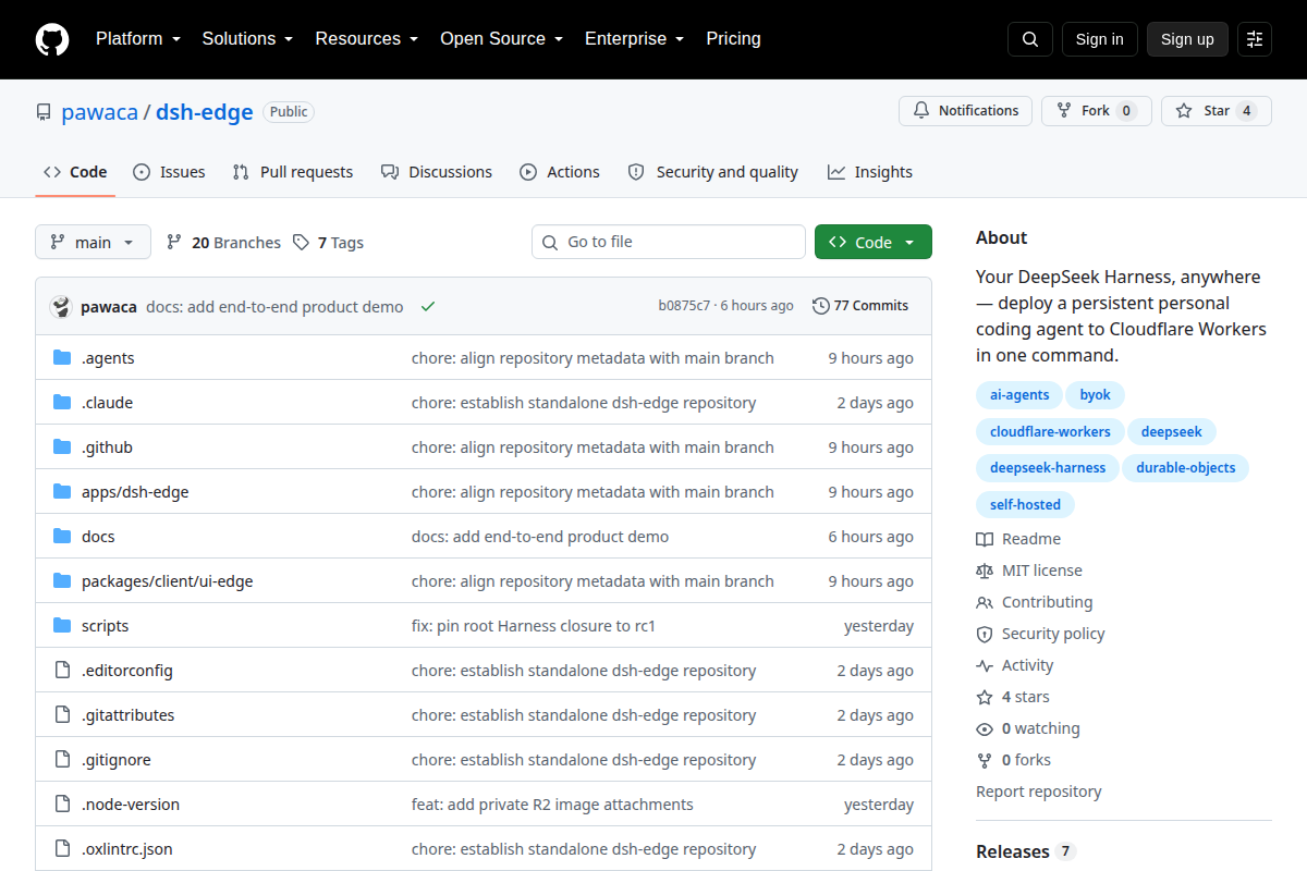 dsh-edge screenshot