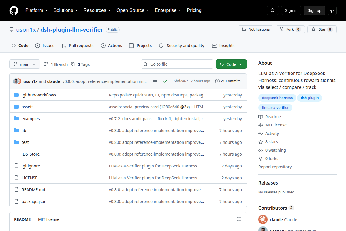 dsh-plugin-llm-verifier screenshot