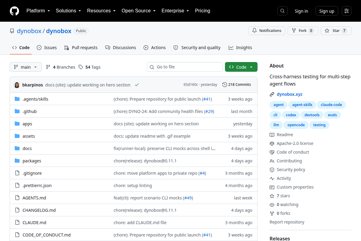 Dynobox screenshot