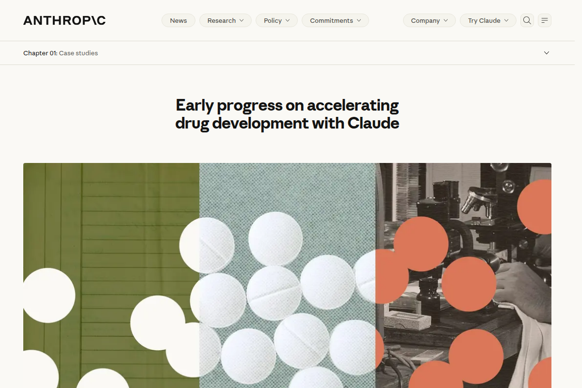 Early progress on accelerating drug development with Claude screenshot