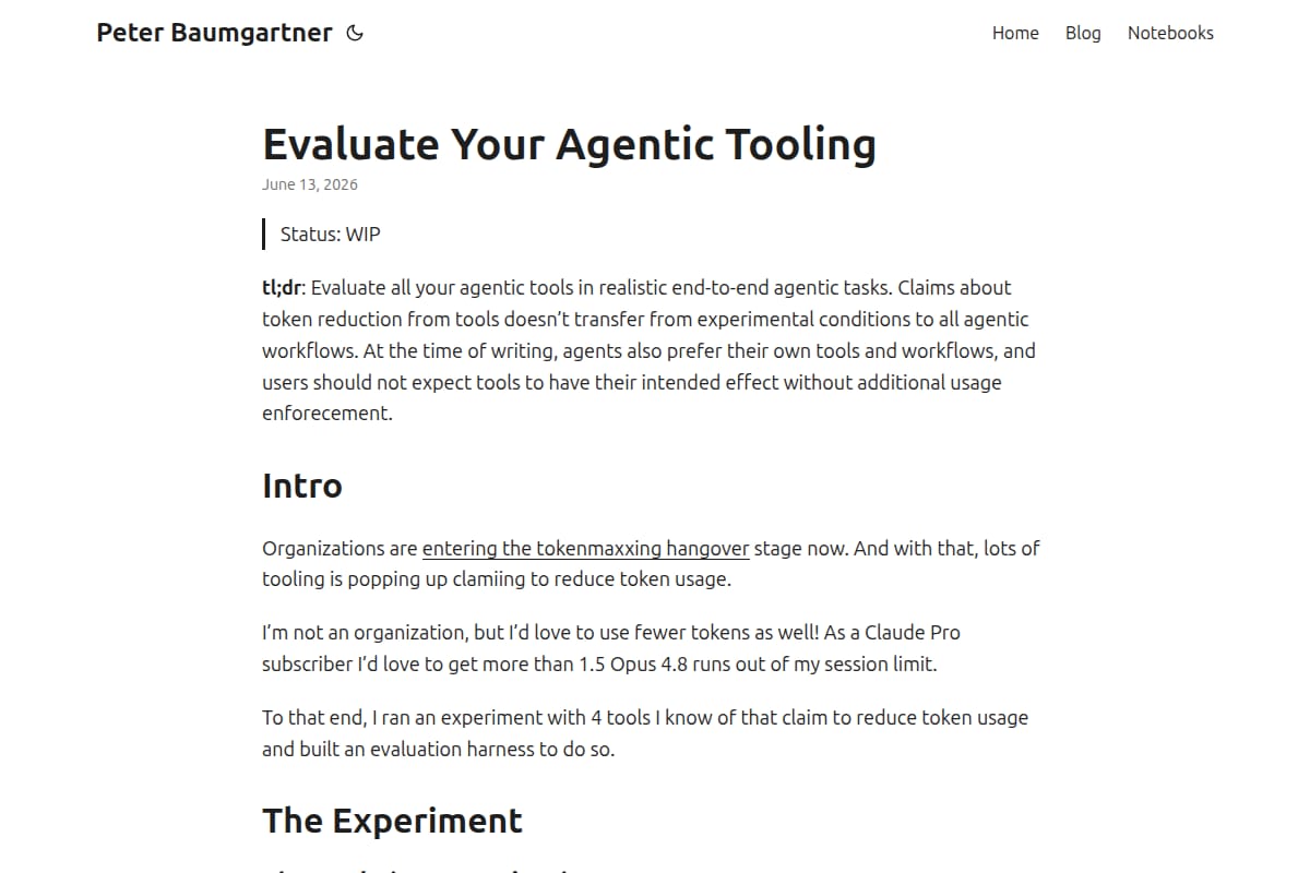 Evaluate Your Agentic Tooling screenshot