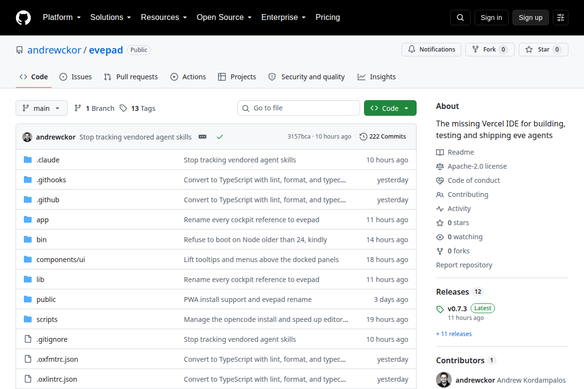 evepad screenshot