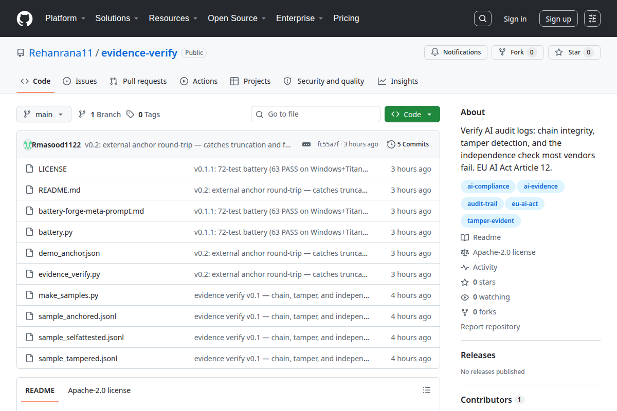 evidence-verify screenshot