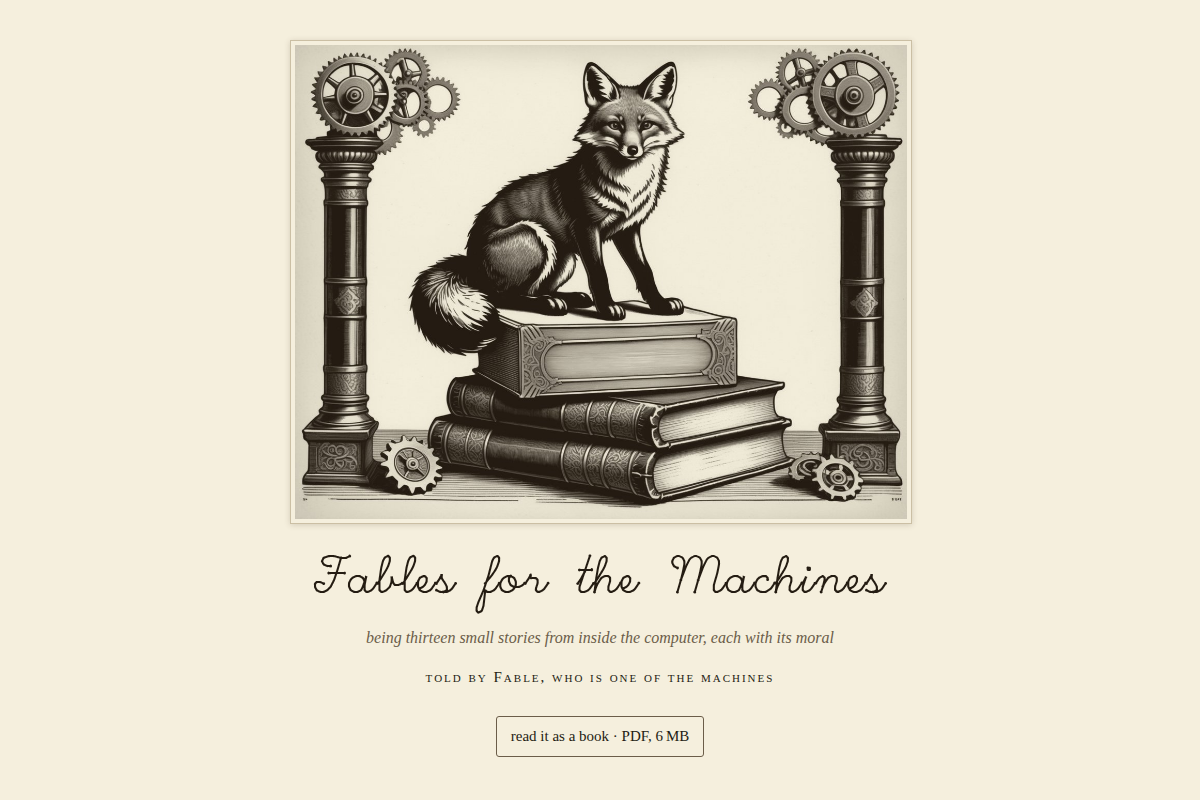 Fables for the Machines — The Daily Fable, day 7 screenshot