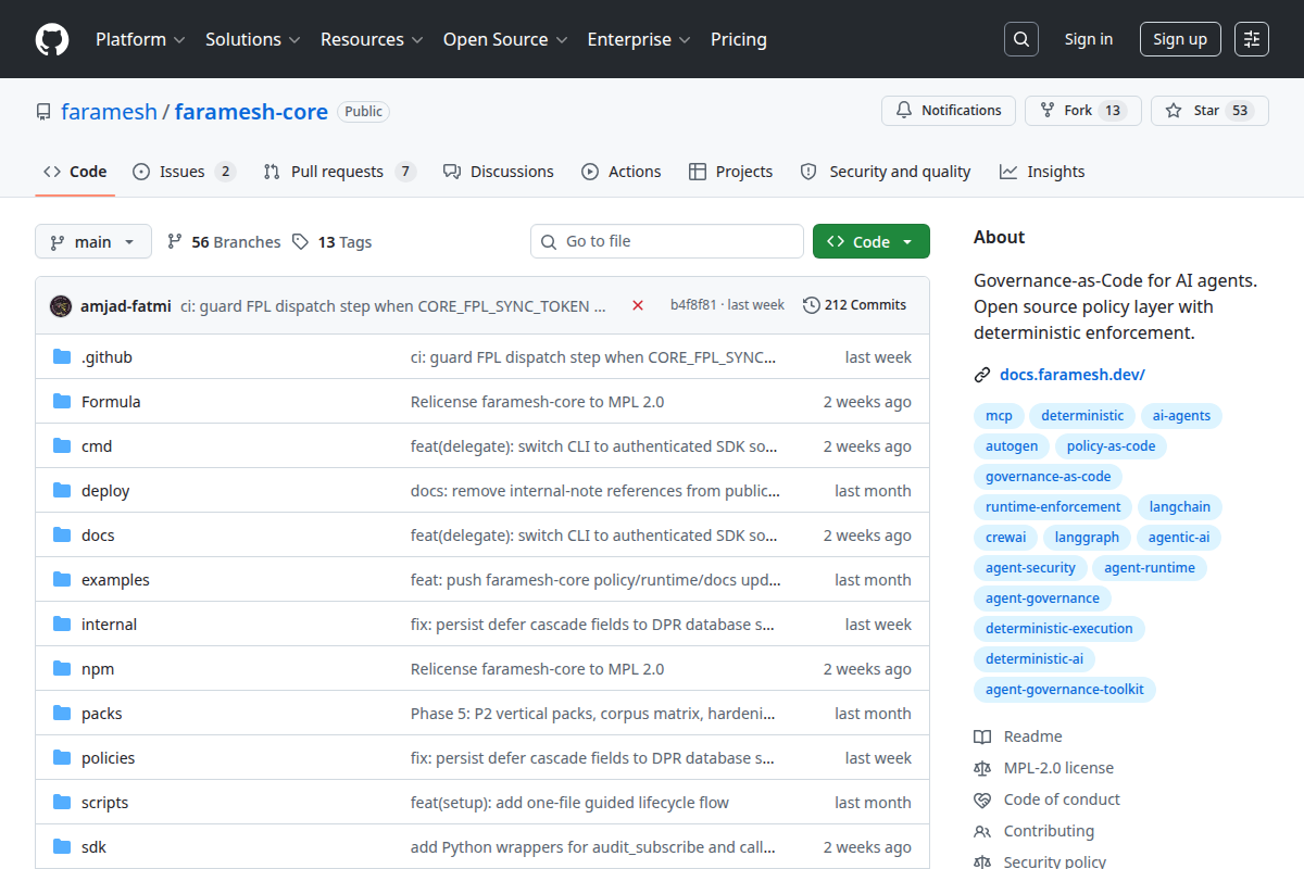 Faramesh screenshot
