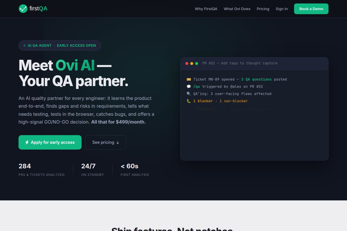 FirstQA (Ovi AI) thumbnail