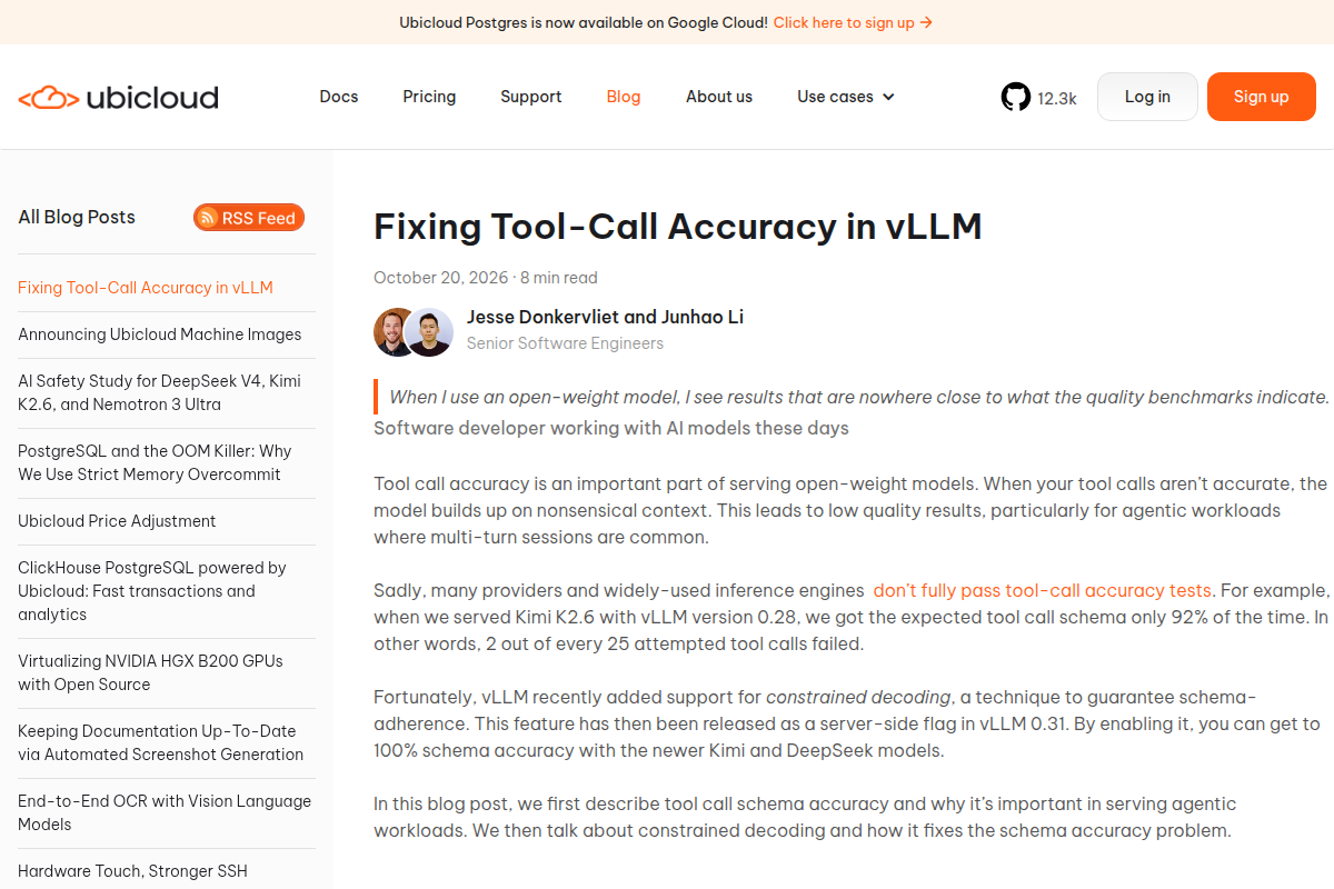 Fixing Tool-Call Accuracy in vLLM screenshot