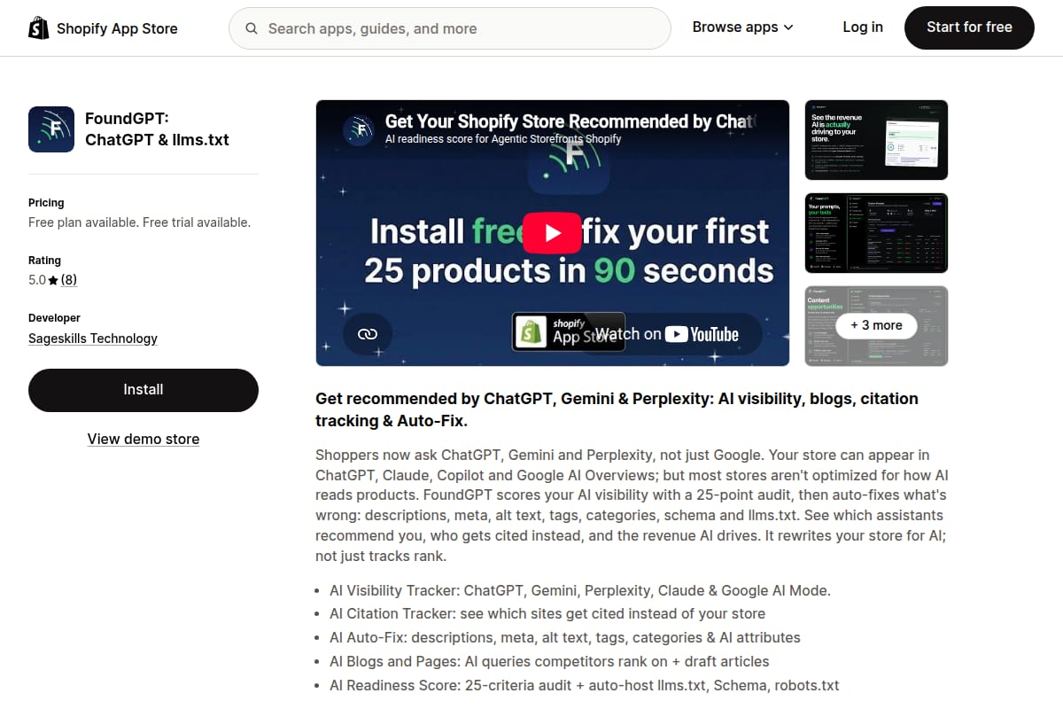 FoundGPT: ChatGPT & llms.txt thumbnail