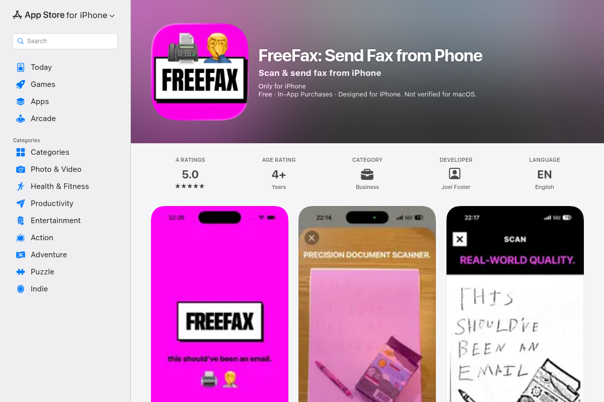 FreeFax: Send Fax from Phone screenshot