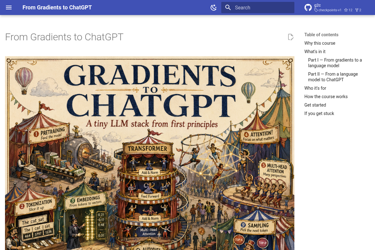 From Gradients to ChatGPT screenshot