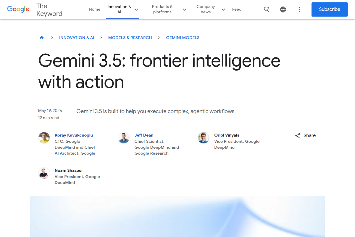 Gemini 3.5 Flash screenshot
