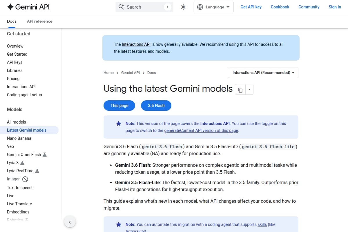 Gemini latest models documentation thumbnail