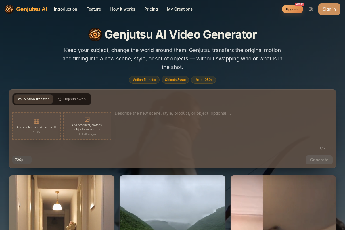 Genjutsu AI screenshot