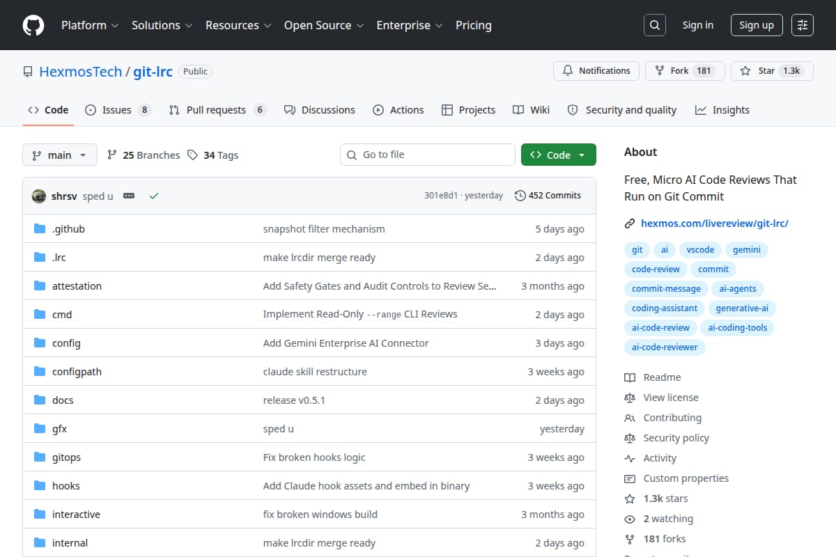 git-lrc screenshot