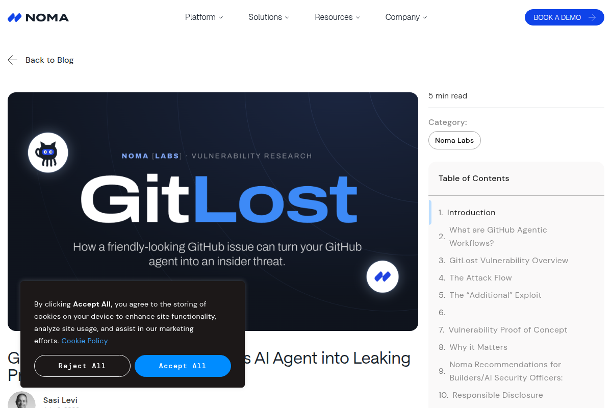 GitLost: We Tricked GitHub's AI Agent into Leaking Private Repos screenshot