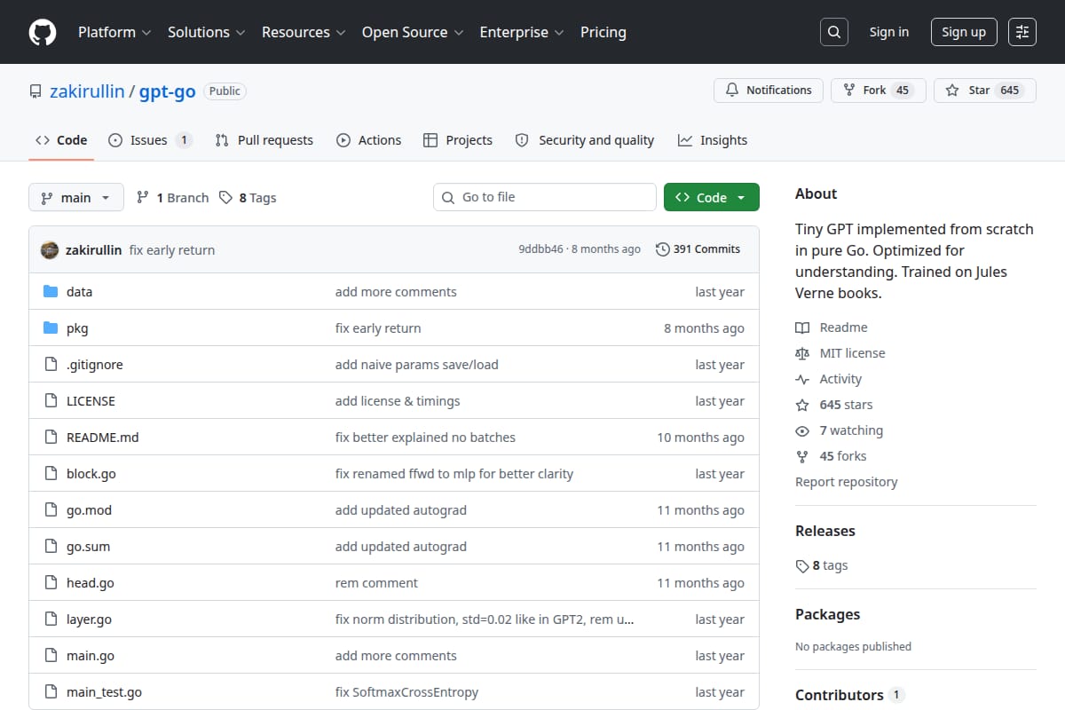 gpt-go screenshot