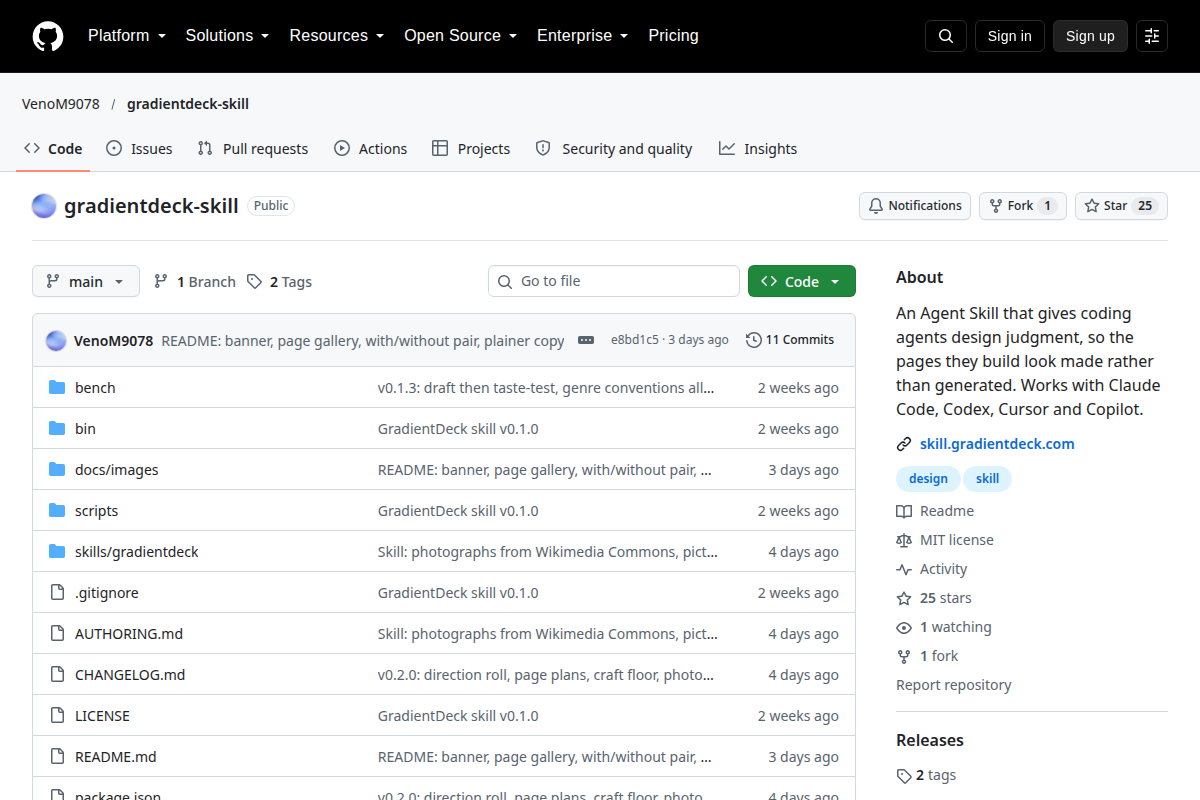 GradientDeck screenshot
