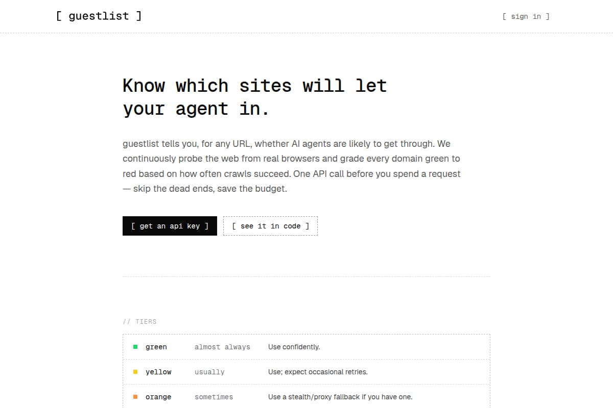 guestlist screenshot