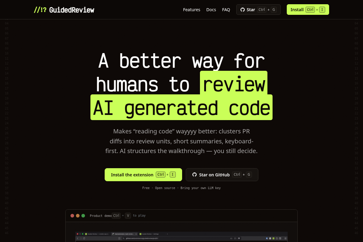 Guided Review screenshot