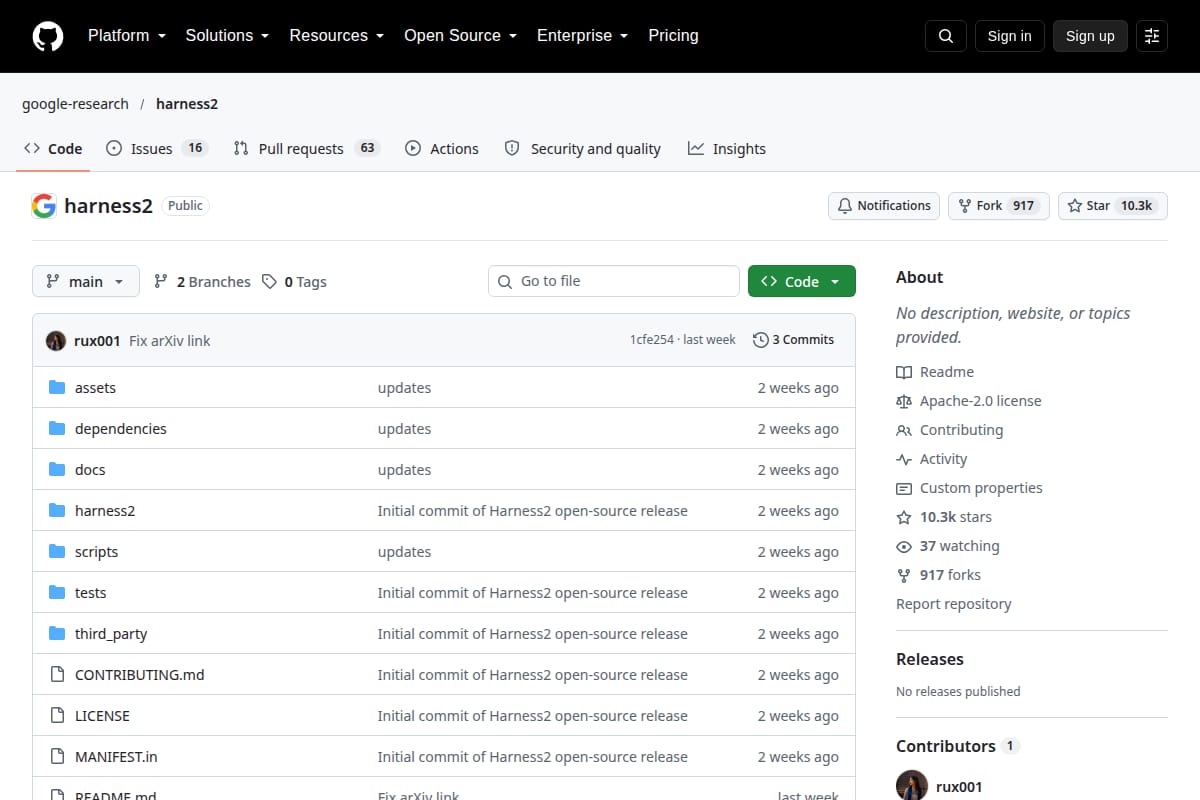 Harness2 screenshot