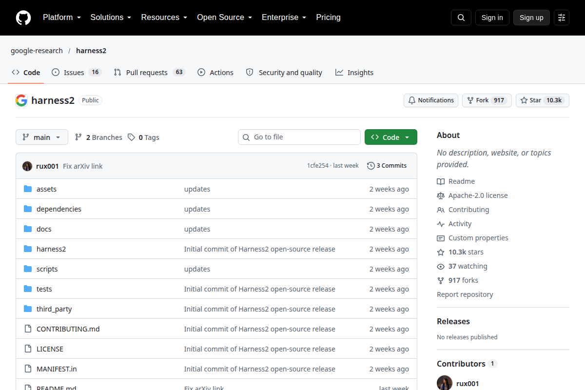 Harness2 screenshot