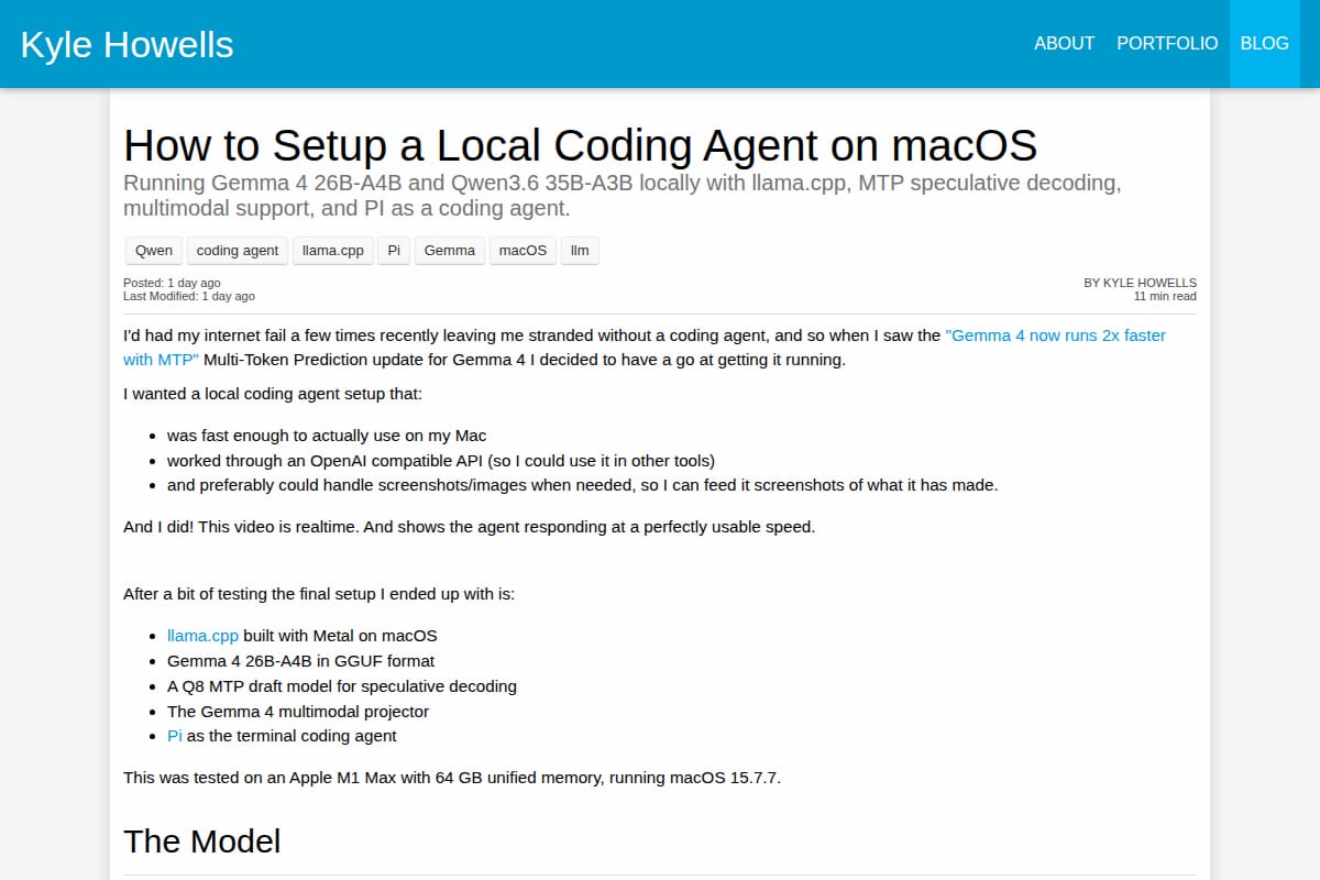 How to Setup a Local Coding Agent on macOS screenshot