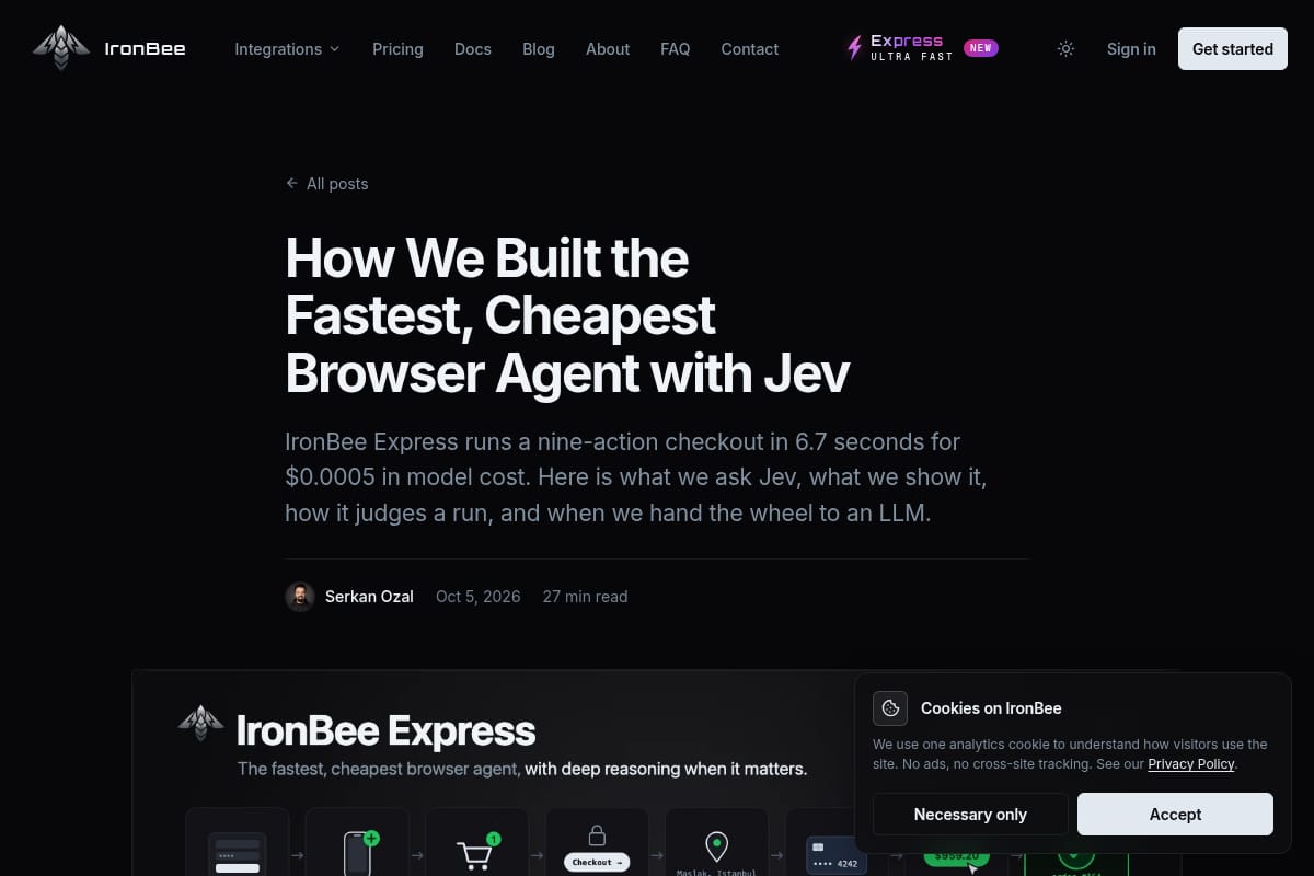 How We Built the Fastest, Cheapest Browser Agent with Jev thumbnail