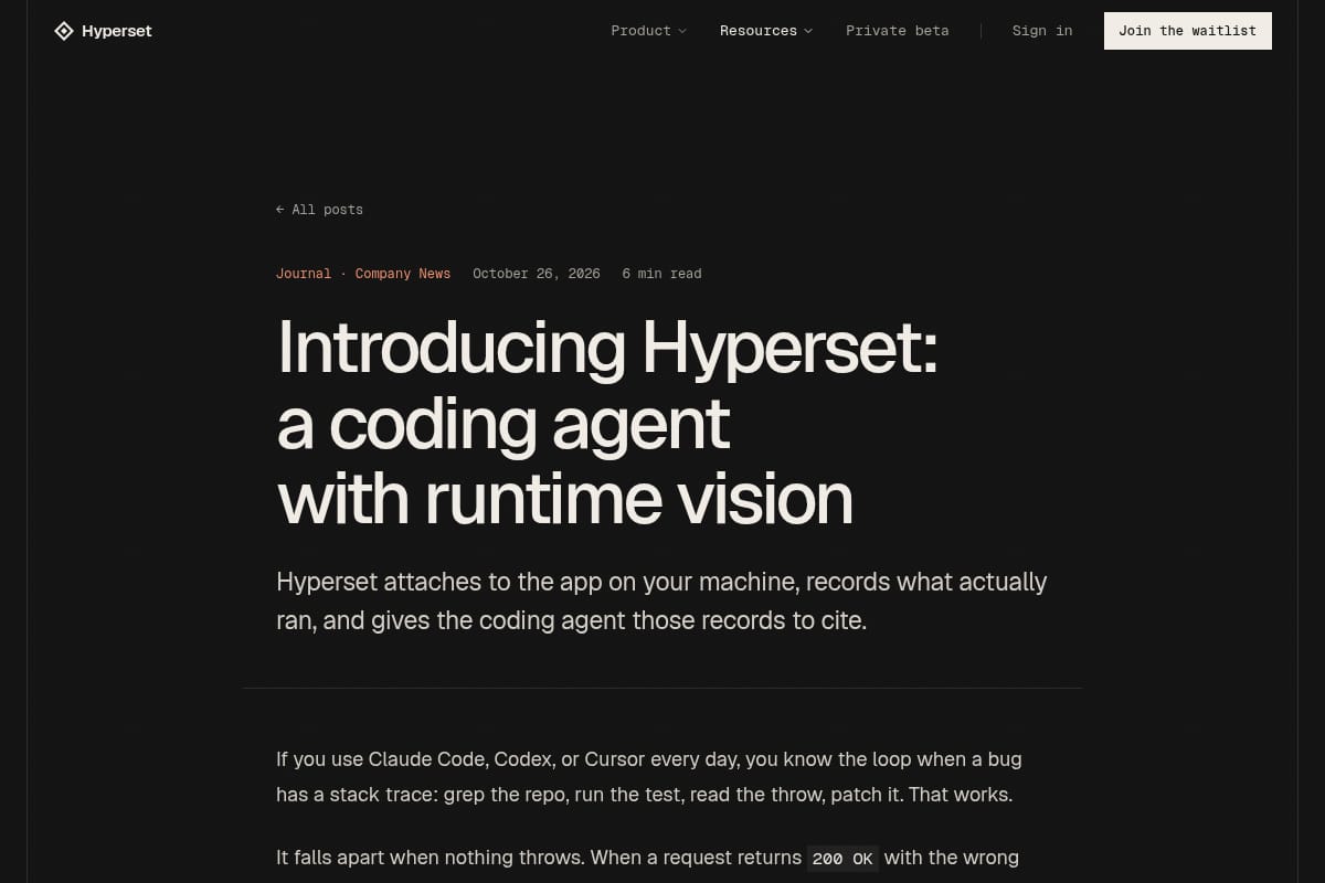 Hyperset thumbnail