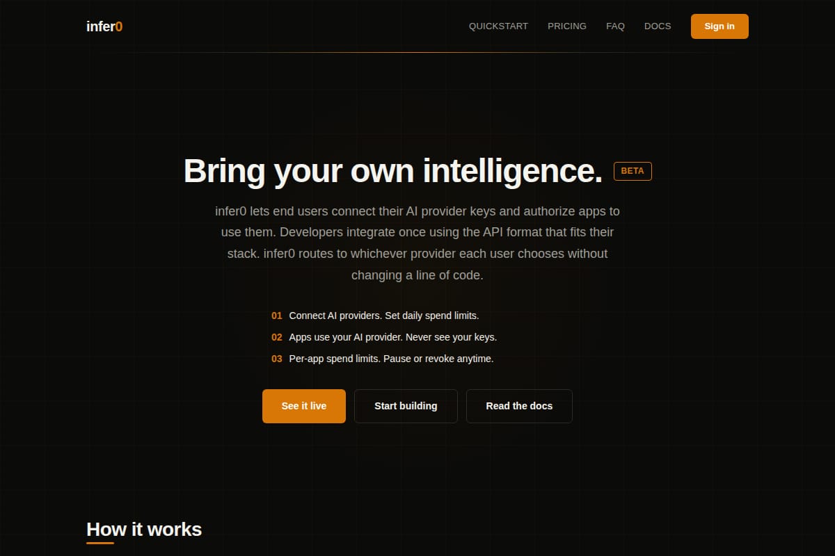 infer0 screenshot