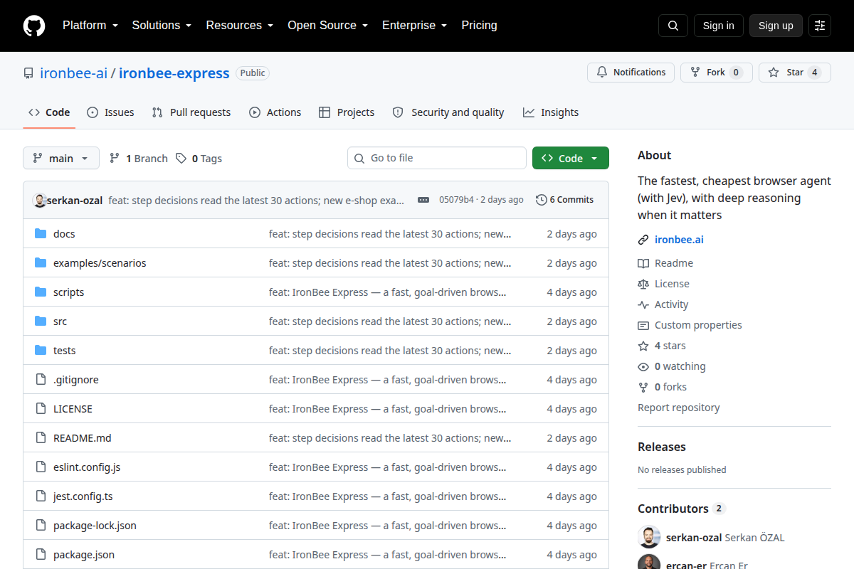 IronBee Express screenshot