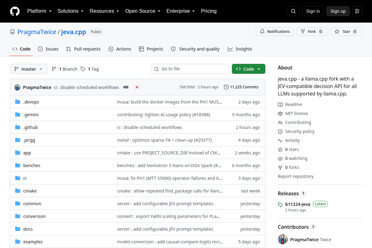 jeva.cpp screenshot