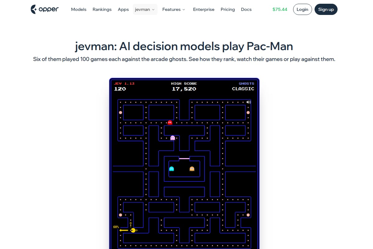 jevman: a Pac-Man benchmark for decision models thumbnail