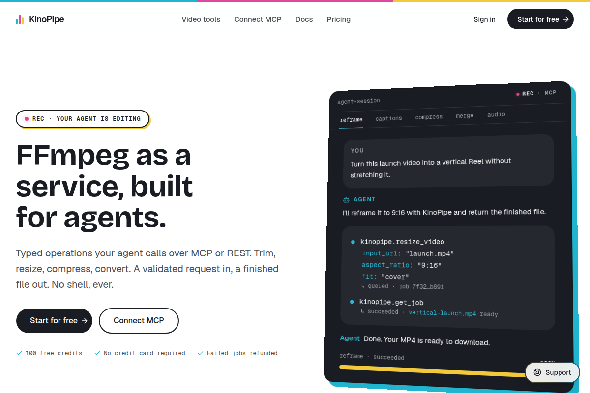 KinoPipe screenshot