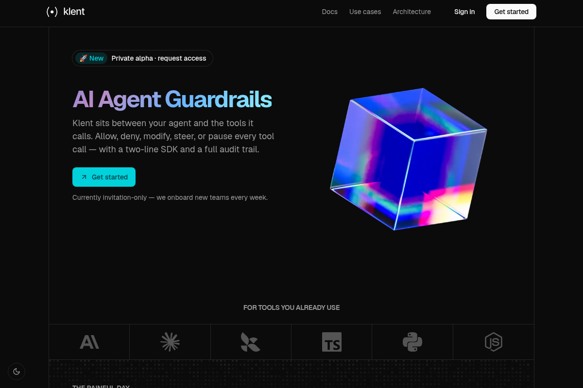 Klent screenshot