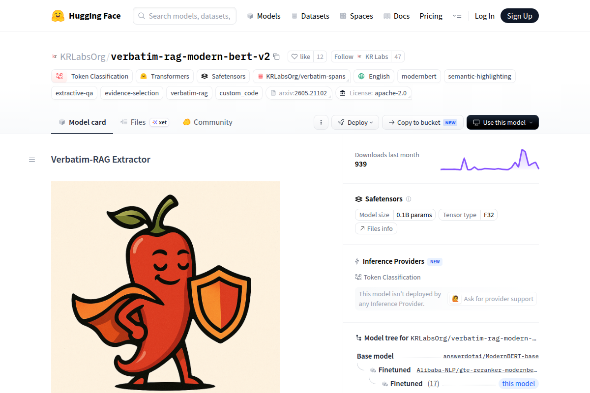 KRLabsOrg/verbatim-rag-modern-bert-v2 screenshot